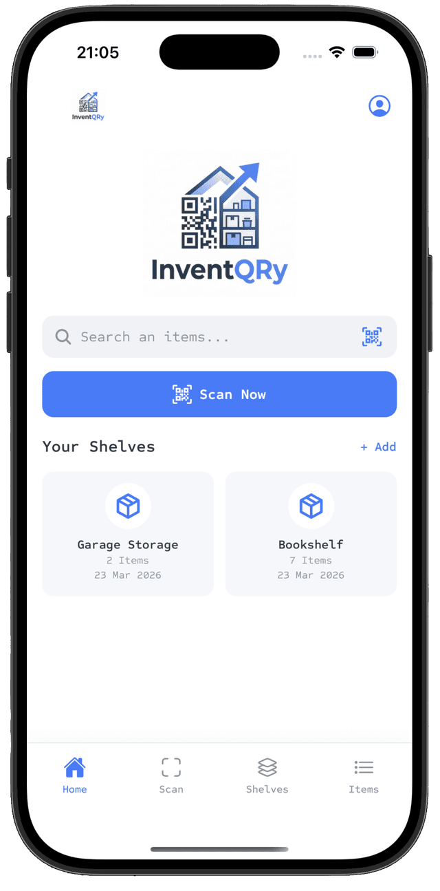 InventQRy app screenshot